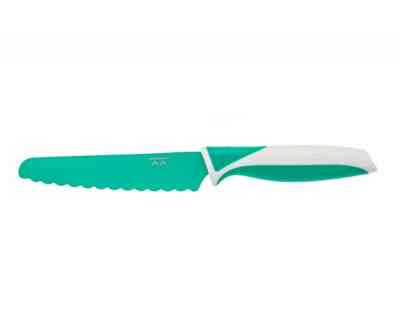 cuchillo infantil de aprendizaje y autonomía color verde